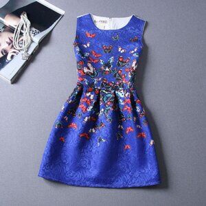 Butterflies print chic dress
